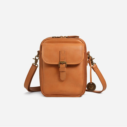 Selene™ Axelremsväska i läder med RFID-teknik